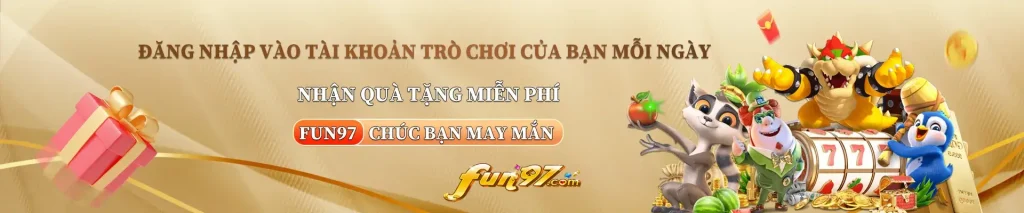 Đăng nhập nhận thưởng tại Fun97j app